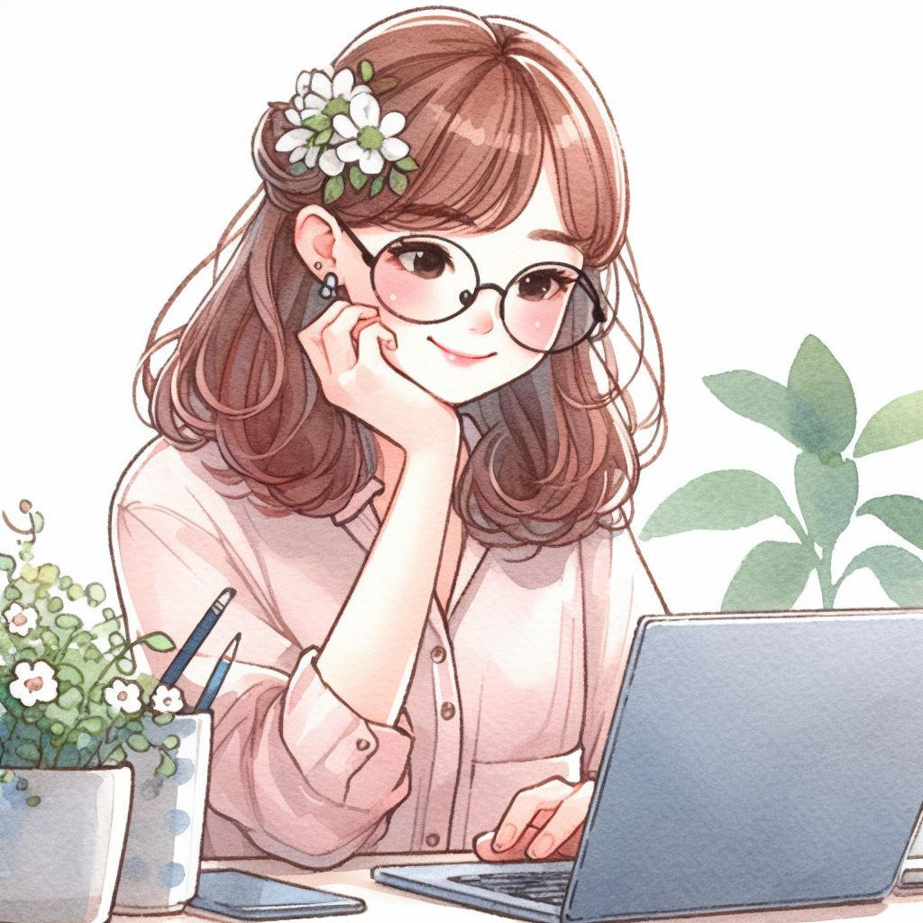 female online business owner sitting in front of her laptop with a confident smile