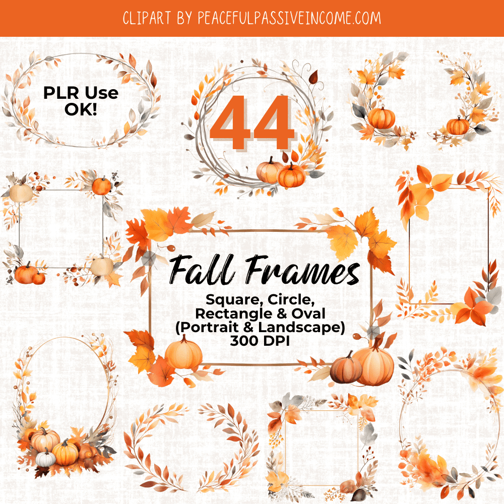 Fall Frames Clipart