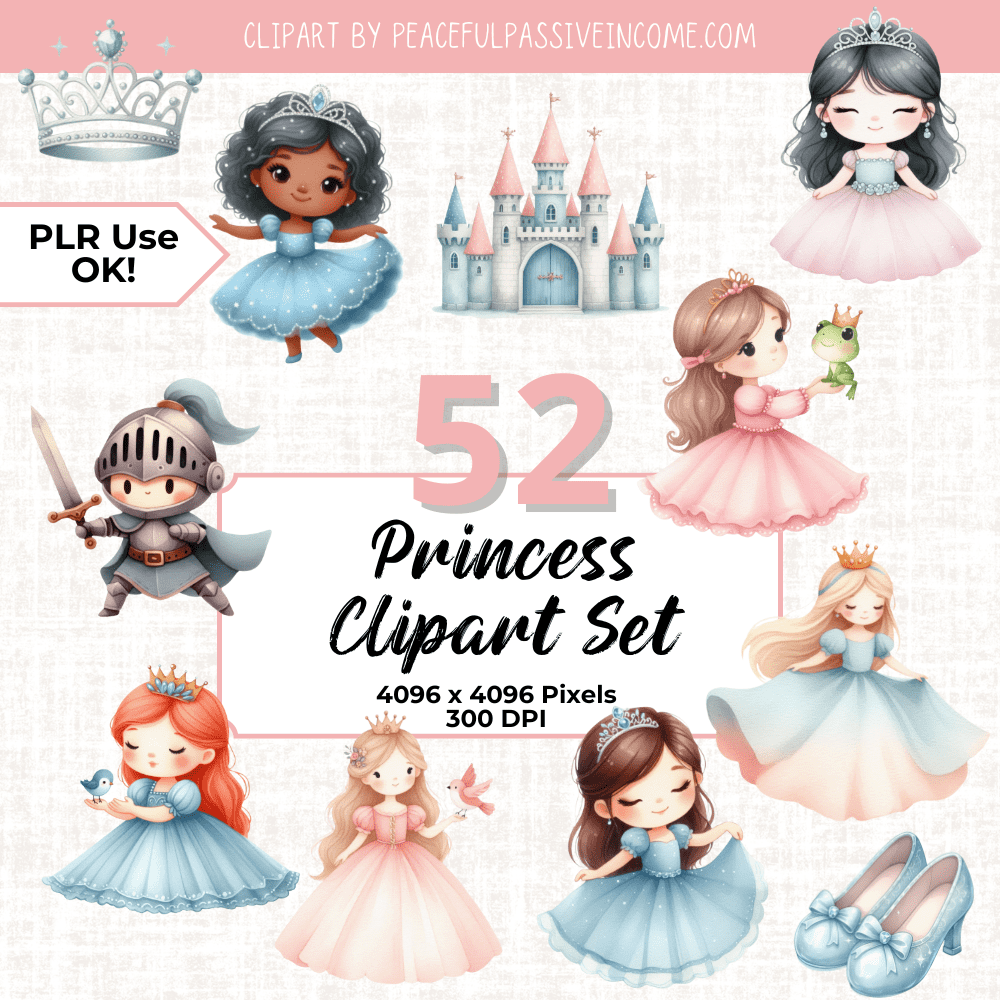 examples from the Princess Clipart Set